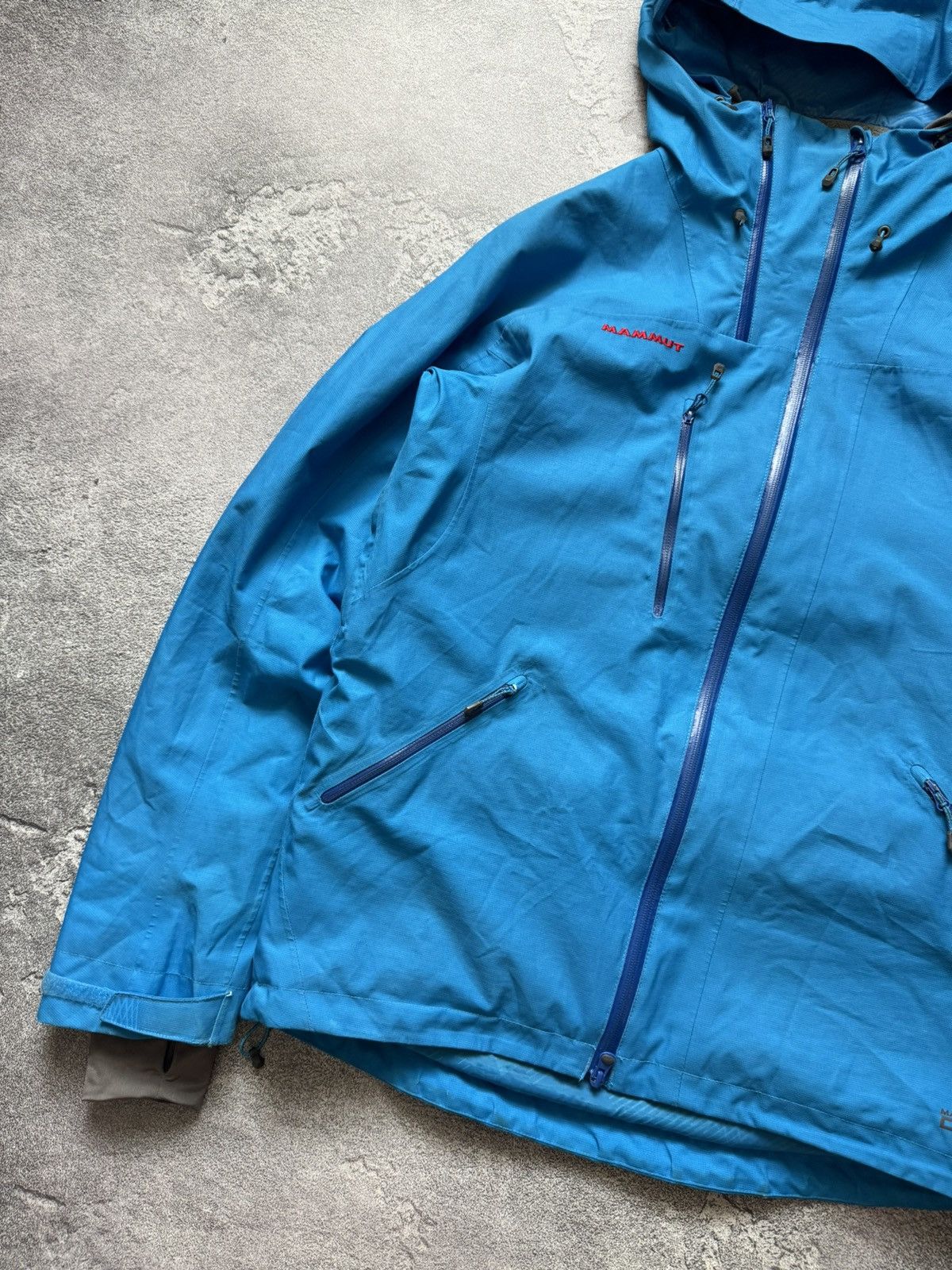 Mammut Mammut L man blue zip hooded jacket drytech windbreaker ski Size US L / EU 52-54 / 3 - 6 Thumbnail