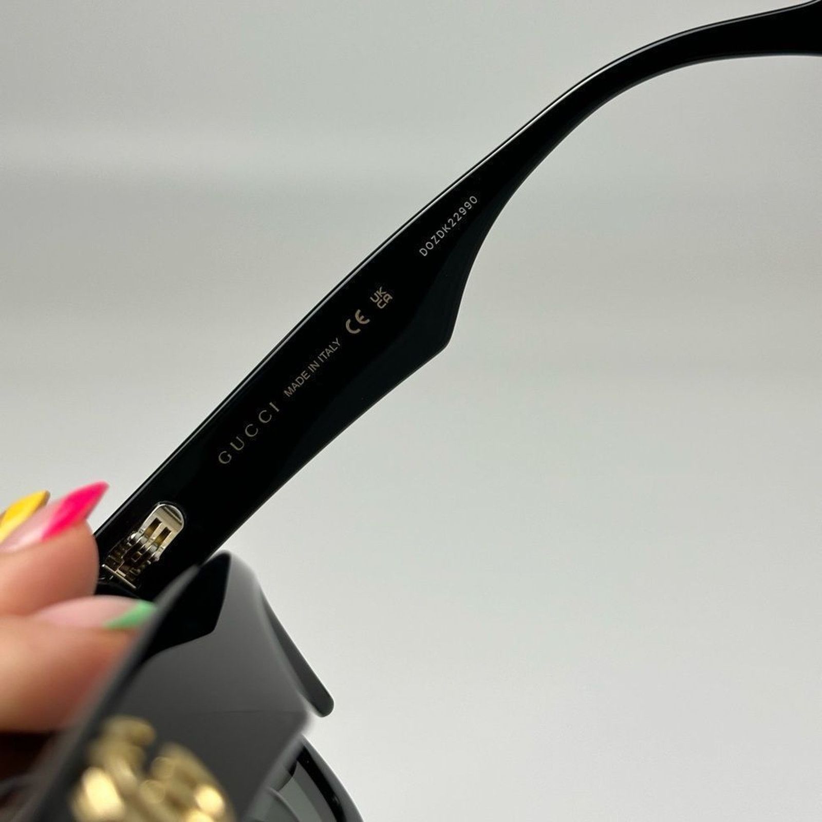 Gucci BRAND NEW GUCCI GG1333S 001 Black Grey Women Sunglasses Size ONE SIZE - 8 Thumbnail