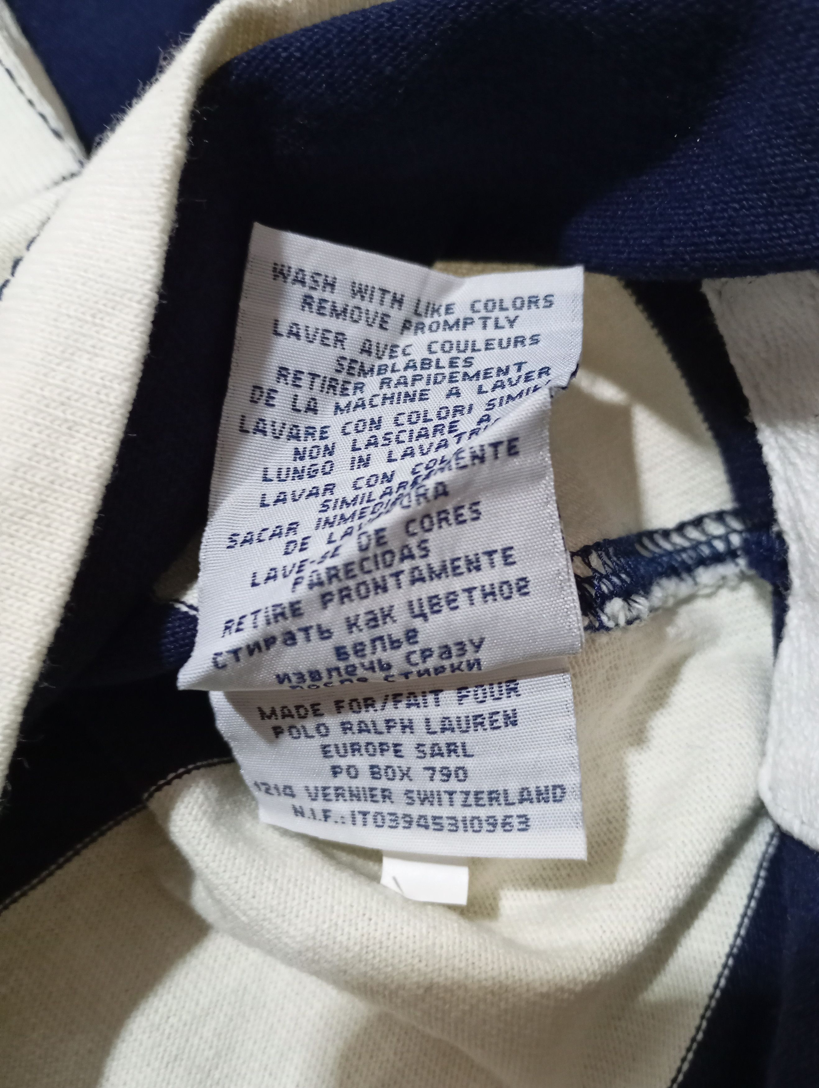 Polo Ralph Lauren Vintage Polo Ralph Lauren Striped Boxy Rugby Hooded Shirt Size US XXL / EU 58 / 5 - 8 Thumbnail