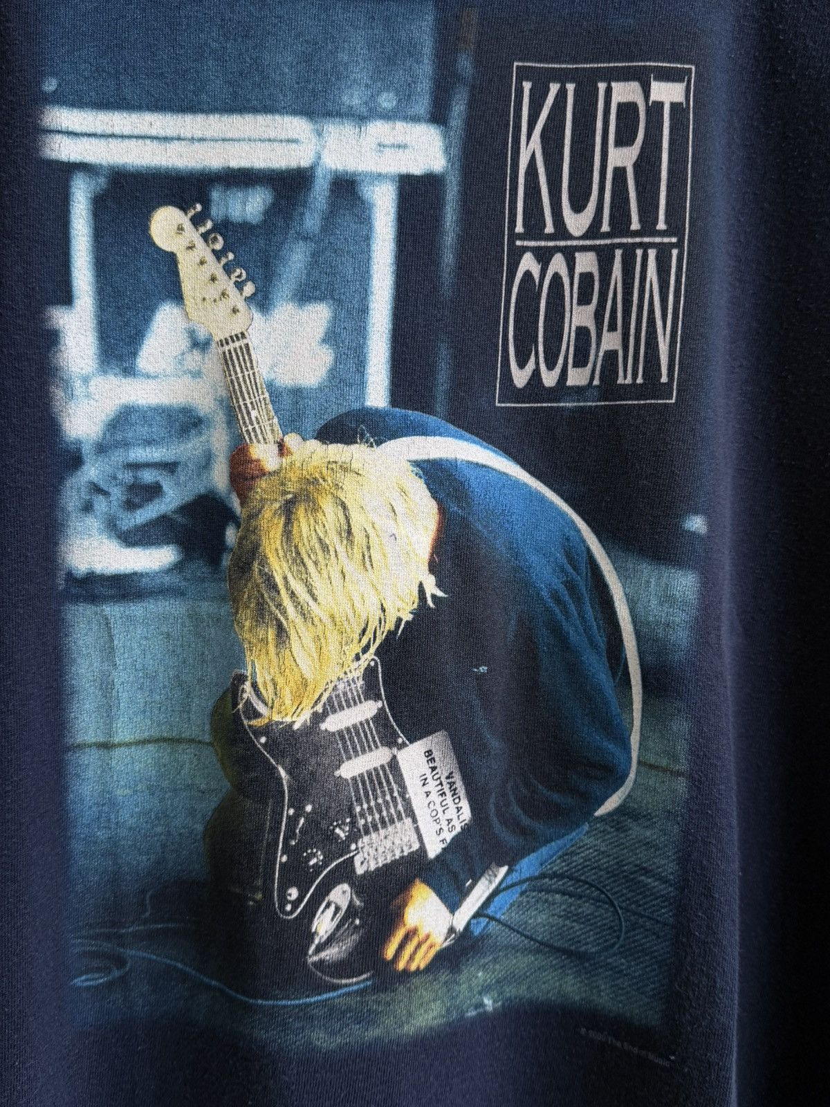Band Tees Vintage 2000 Kurt Cobain Single Stitch Graphic T-Shirt Tee Size US L / EU 52-54 / 3 - 4 Thumbnail