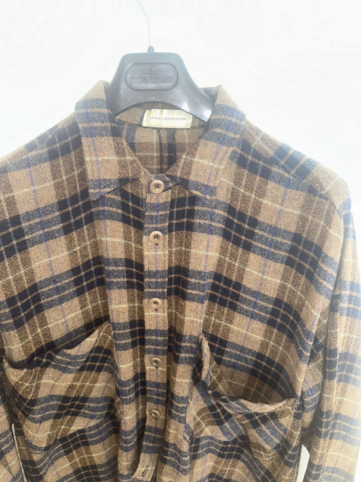 Faith Connexion Faith Connexion Kanye and Travis oversized wool shirt Size US S / EU 44-46 / 1 - 2 Thumbnail