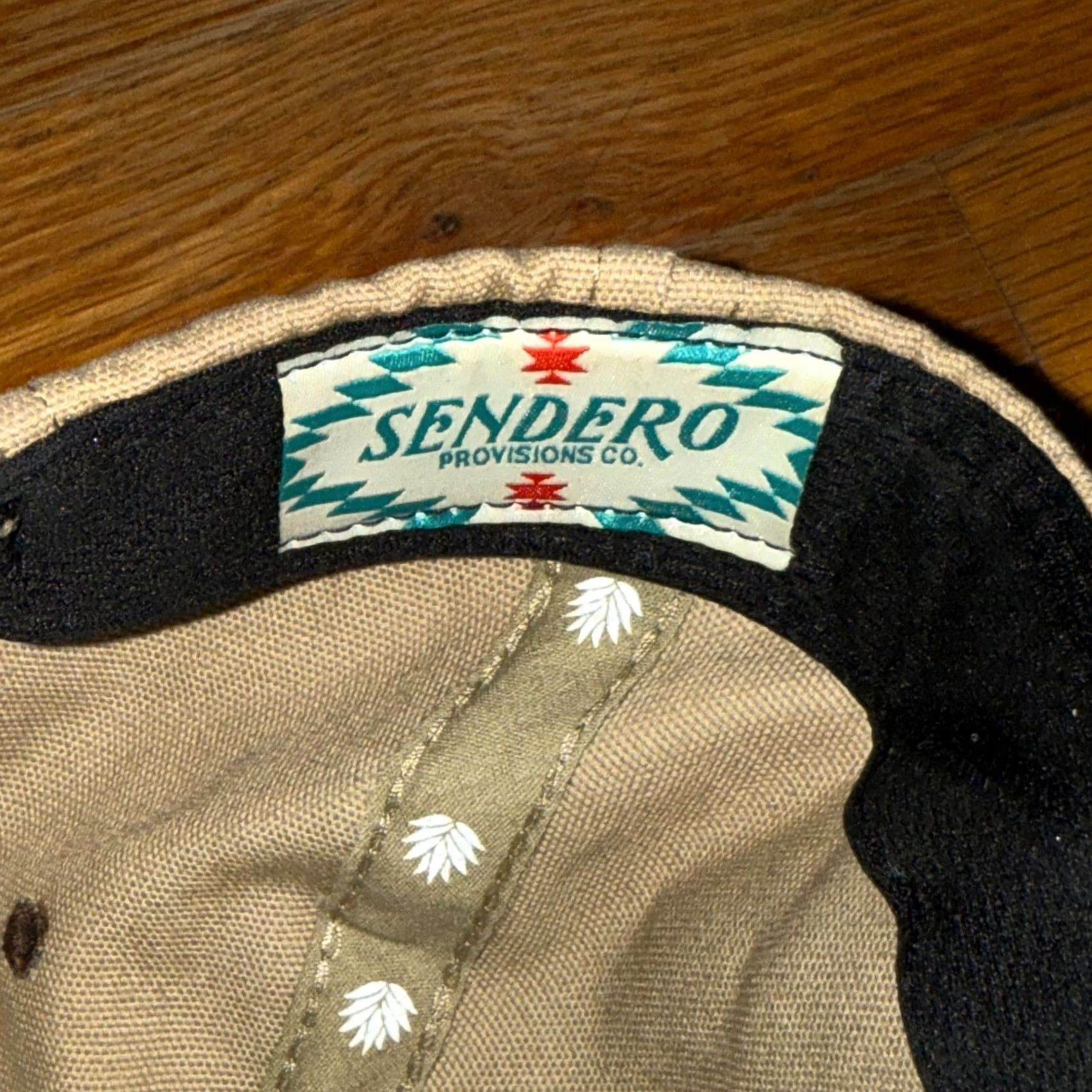 Vintage Sendero Provisions Co. Hat Cap Snap Back Patch Rattlesnake Desert Outdoors Mens One Size Beige Outdoor Baseball Cap Hat Size ONE SIZE - 6 Thumbnail