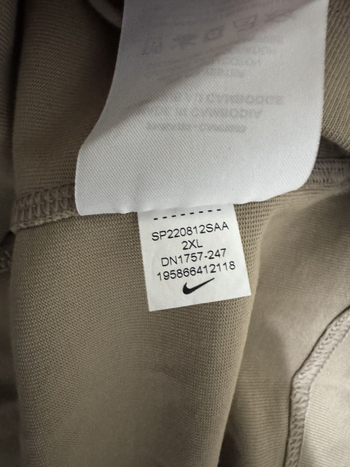 Off-White NWT NIKE OFF WHITE BEIGE/BLUE OVERSIZED HEAVYWEIGHT tee XXL Size US XXL / EU 58 / 5 - 7 Thumbnail