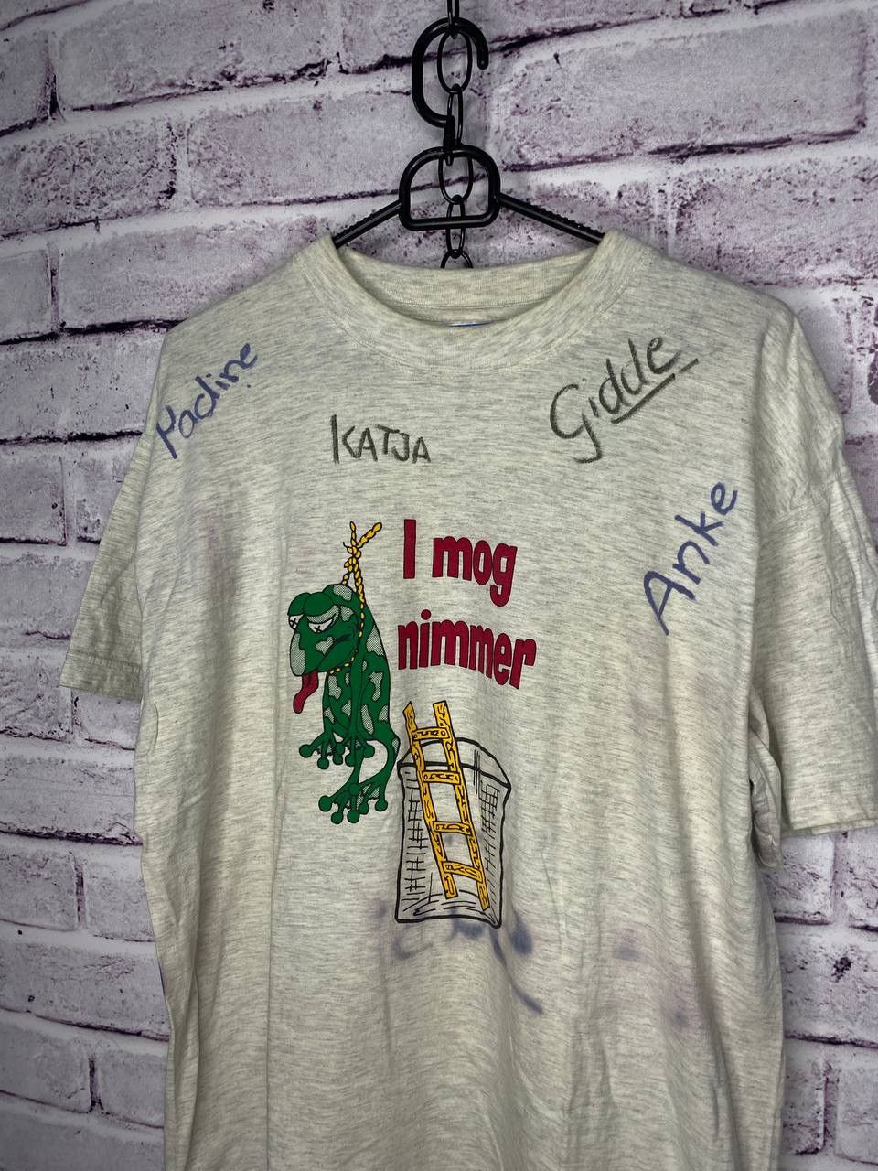 Other Men's Vintage 90s T-Shirt | Mog Nimmer Animal School Tee Size US M / EU 48-50 / 2 - 4 Thumbnail