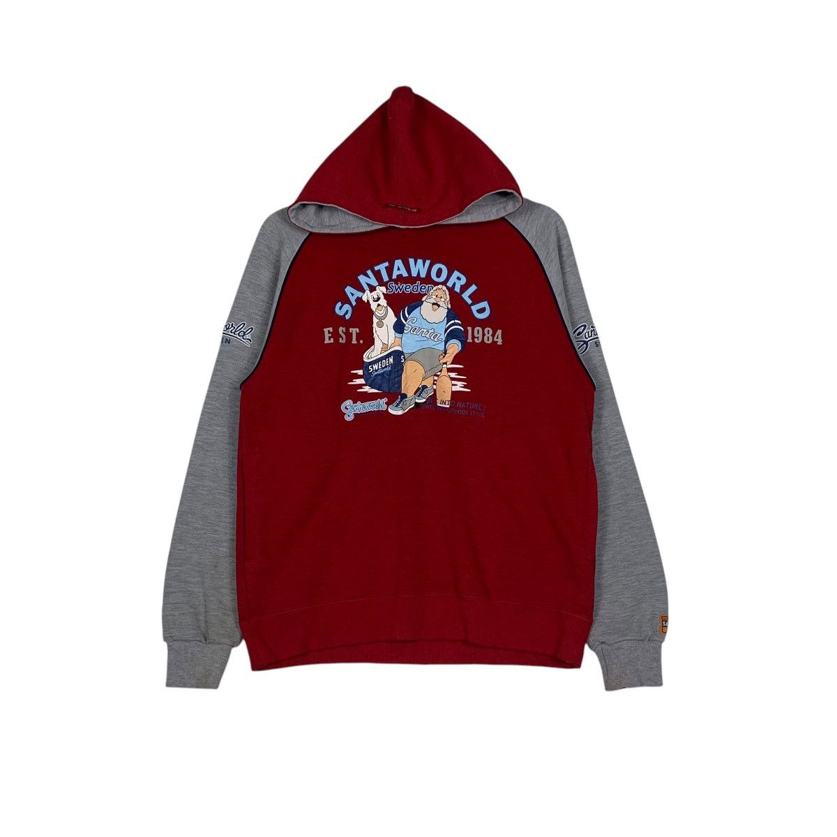 Japanese Brand SANTAWORLD Graphics Printed Hoodies Sweatshirt #1483-C67 Size US L / EU 52-54 / 3 - 1 Thumbnail