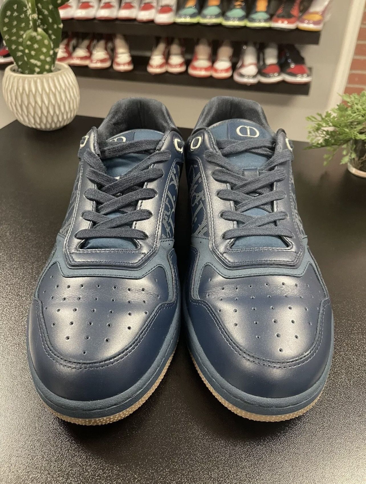 Dior Size 46EU/13 - Christian Dior Oblique Galaxy B27 Navy Size US 13 / EU 46 - 2 Thumbnail