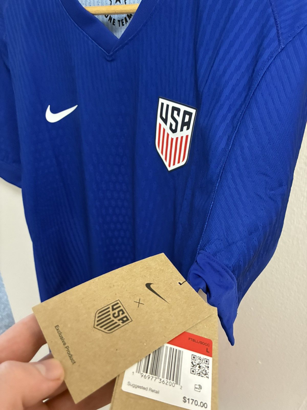 Nike USMNT Nike 2024 Away Authentic Jersey Size US L / EU 52-54 / 3 - 2 Thumbnail