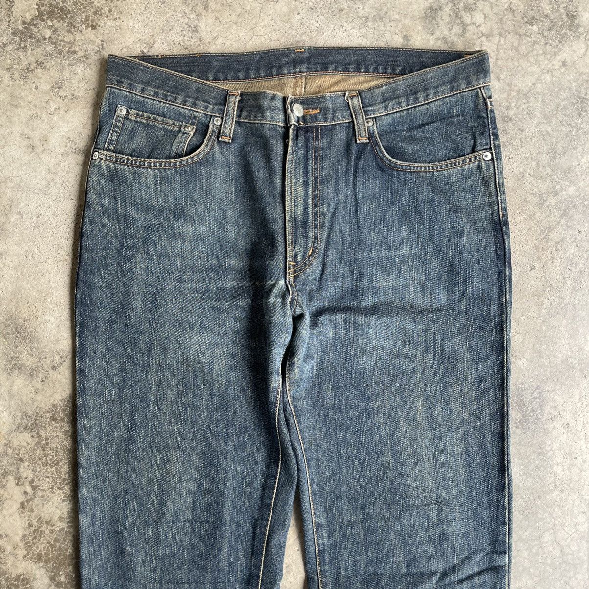 Edwin 🔥Vintage Edwin E535 Stoned Washed Distress Denim Jeans Size US 37 - 2 Thumbnail