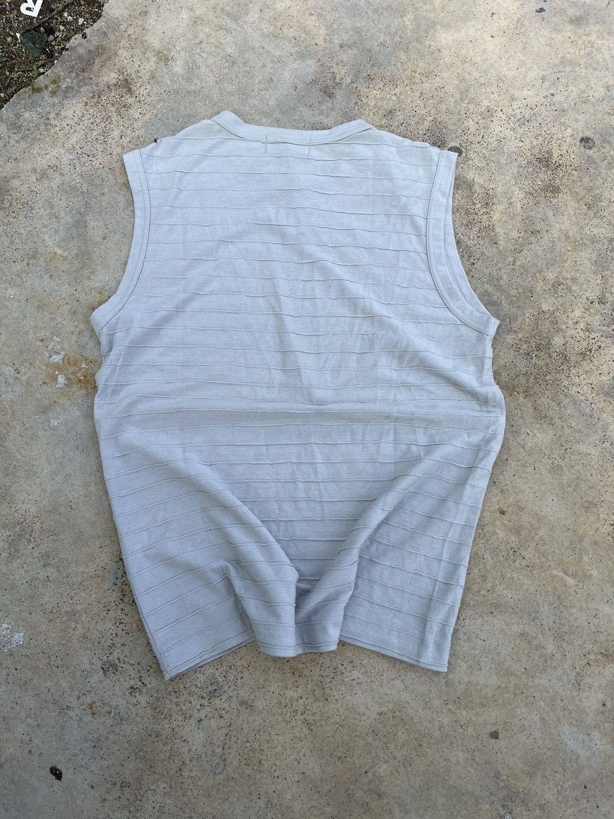 Designer × Japanese Brand × Kansai Yamamoto ⚡️STEALS⚡️Kansai Yamamoto Wrinkles Tank Top Shirts Size US L / EU 52-54 / 3 - 2 Thumbnail