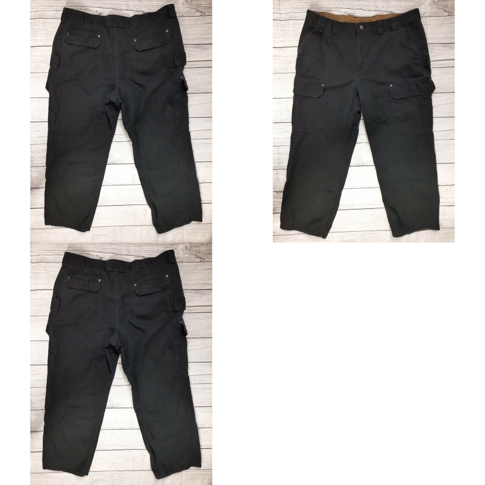 Vintage Duluth Cargo Pants Men's Black Canvas 40 x 30 Regular Caro Pocket Workwear Canvas Pants Mens Black 40x30 Size US 40 / EU 56 - 8 Thumbnail