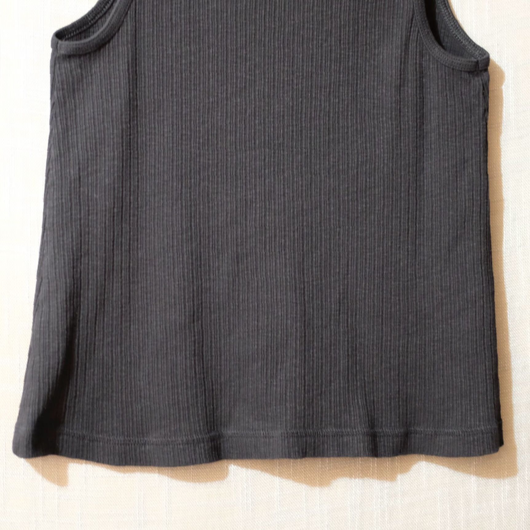 Old Navy EUC Old Navy Tank Top Lace Up Neck Black Ribbed Stretch Women's S Tank Shirt Slim Regular Size S Camisole? Size S / US 4 / IT 40 - 6 Thumbnail