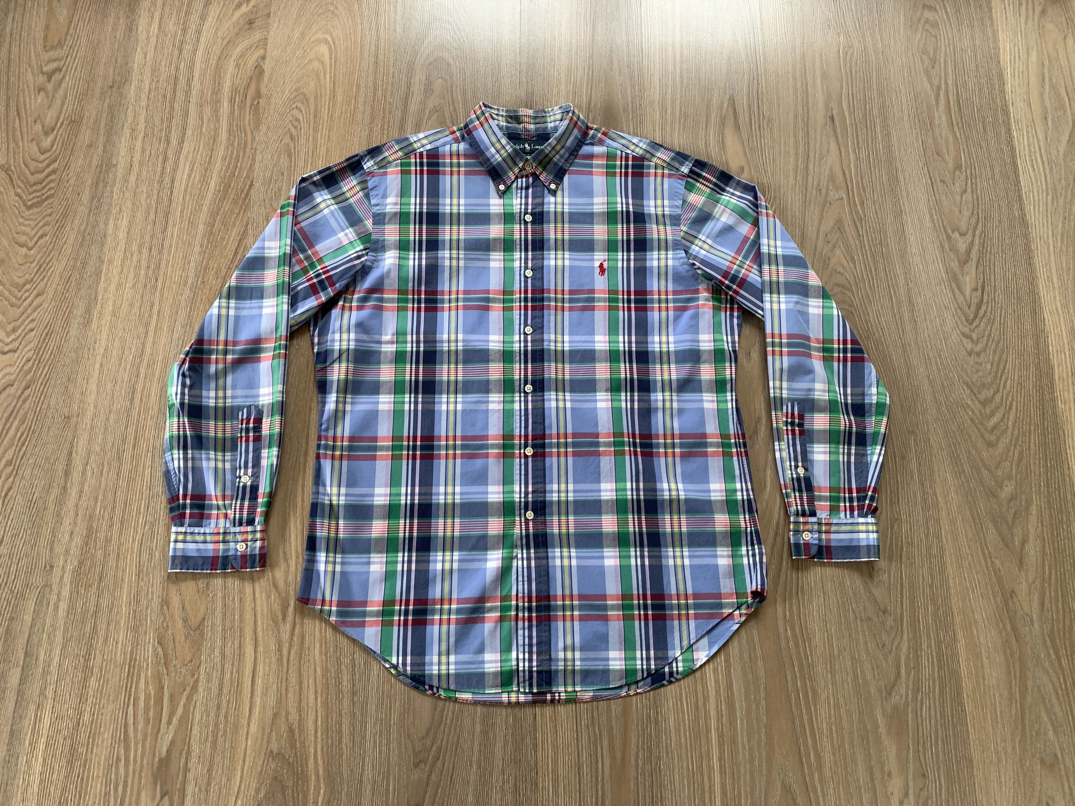 Ralph Lauren Vintage Ralph Lauren Classic Fit Plaid Long Sleeve Shirt Size US L / EU 52-54 / 3 - 11 Thumbnail