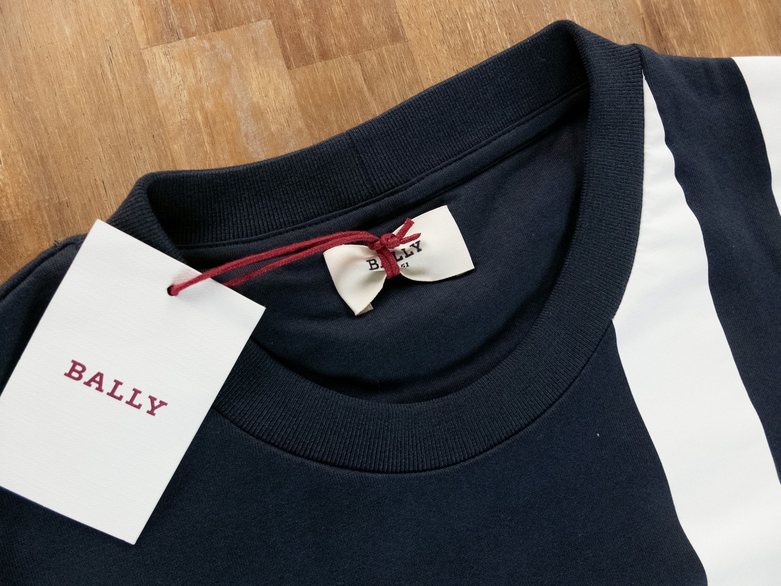 Bally BALLY navy blue & white striped sweatshirt Medium authentic Size US M / EU 48-50 / 2 - 3 Thumbnail