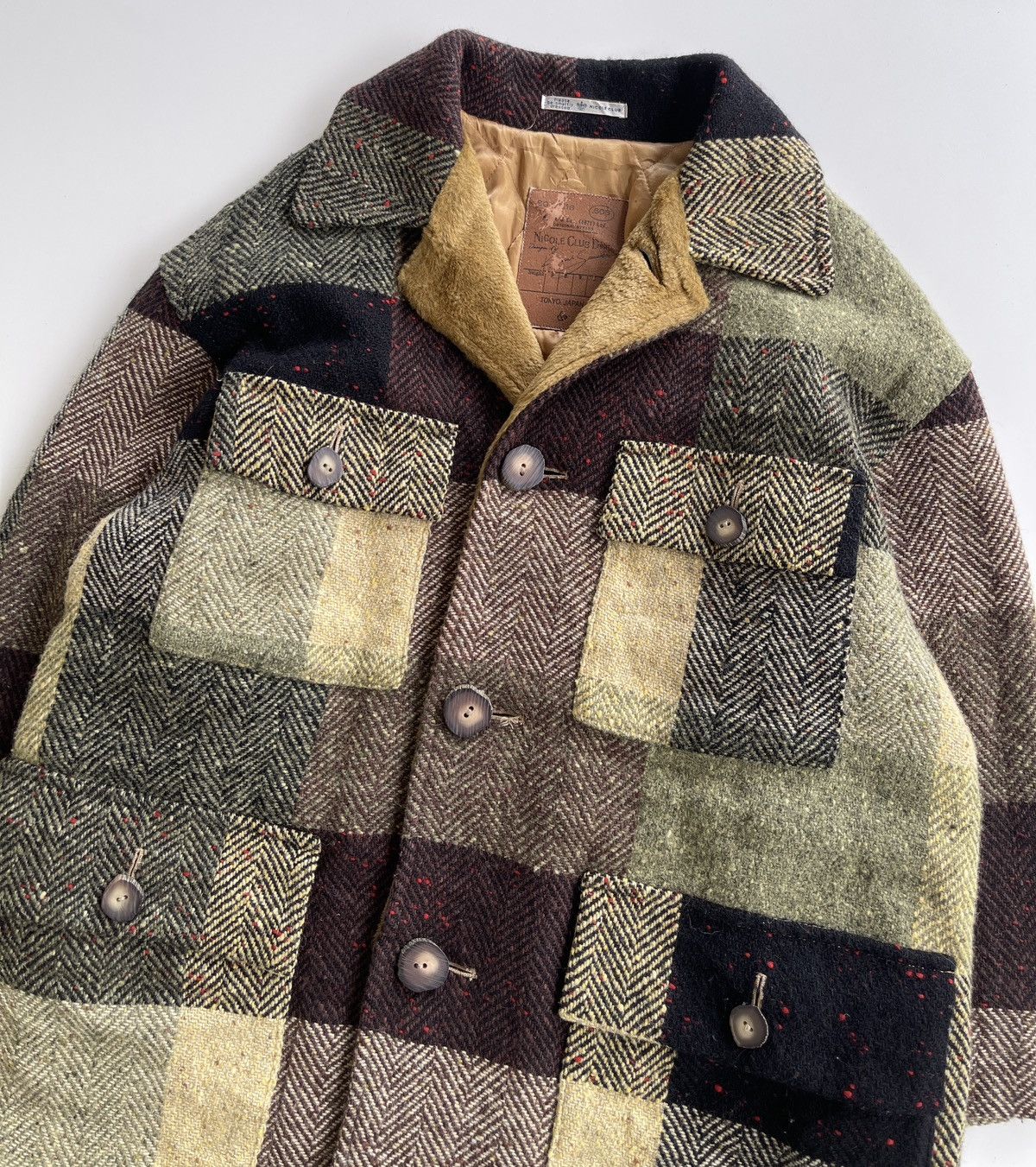 Nicole Club RARE! Nicole Club X Kagumi Sasaki Patchwork Quilted Jacket Size US L / EU 52-54 / 3 - 2 Thumbnail