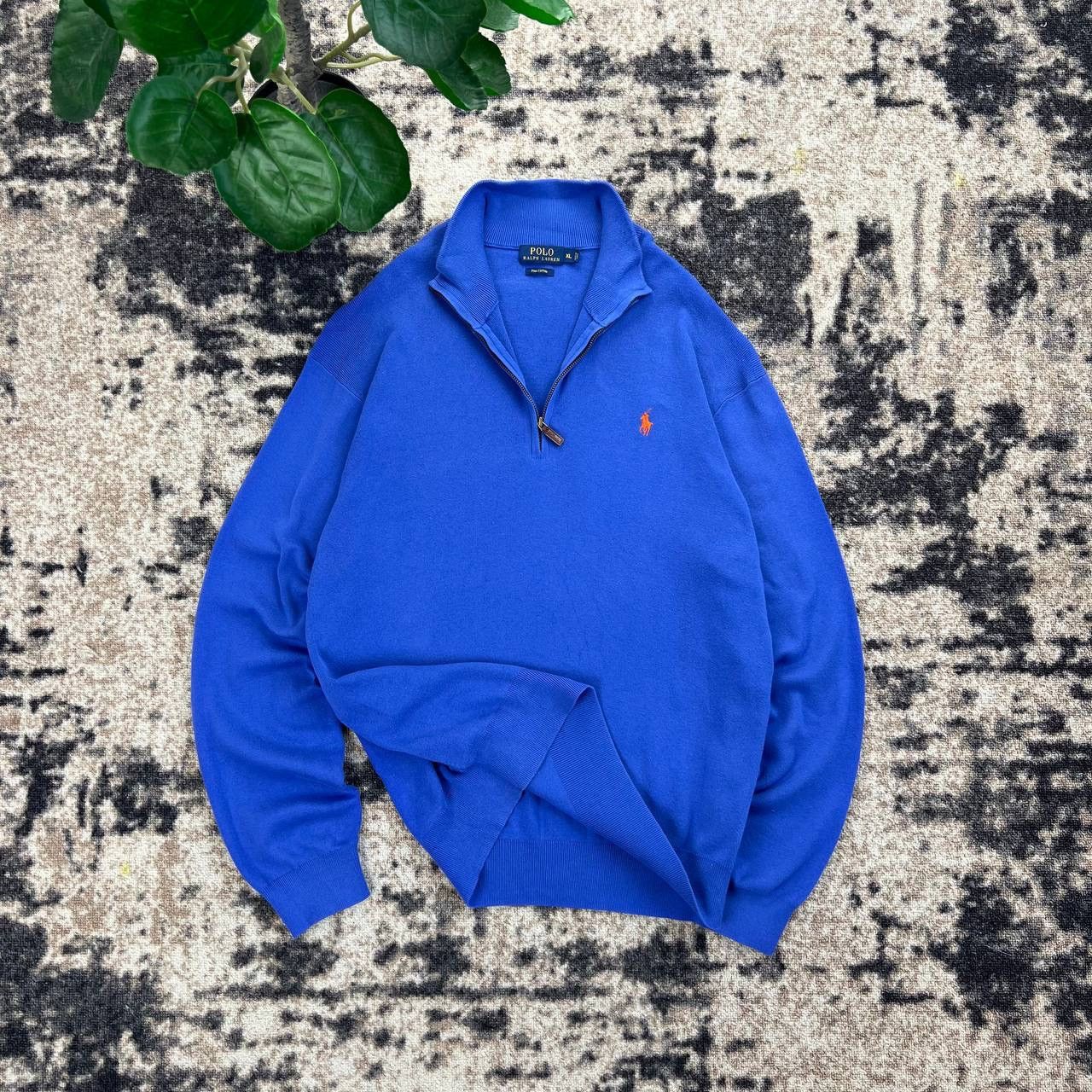 Polo Ralph Lauren Polo Ralph Lauren Luxuru Quarter Zip Up Mini Logo Sweater Size US XL / EU 56 / 4 - 1 Thumbnail
