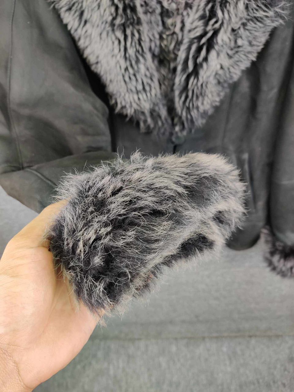 Japanese Brand Rare 🔥 Renoir Donna Faux Fur Suede Leather Jacket Size US L / EU 52-54 / 3 - 12 Thumbnail