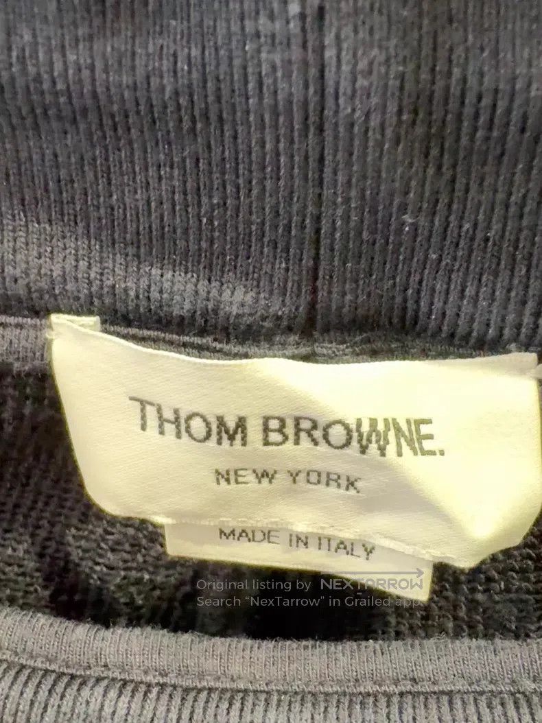 Thom Browne Thom Browne size 3 Dark blue side-striped sweatpants Size US 34 / EU 50 - 3 Thumbnail