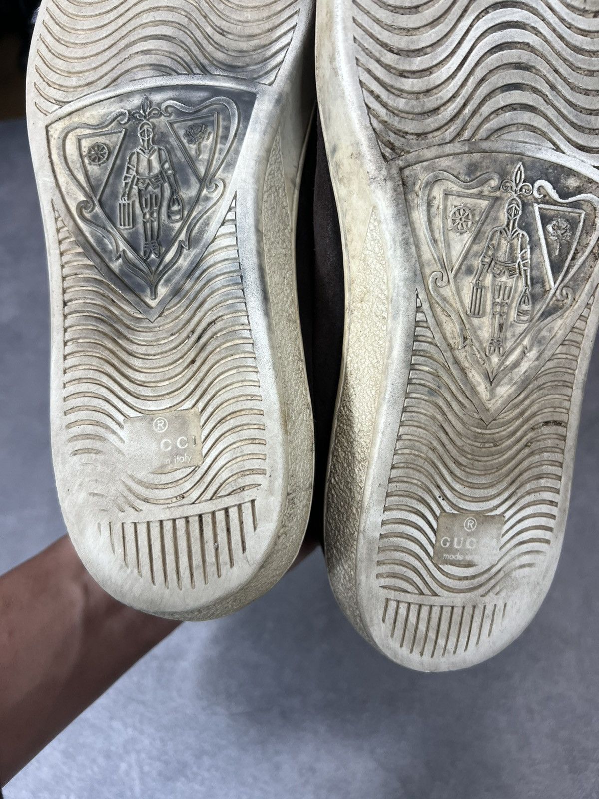 Gucci Men’s Gucci Leather GG Monogram Sneakers ! luxury hype rare Size US 9 / EU 42 - 5 Thumbnail