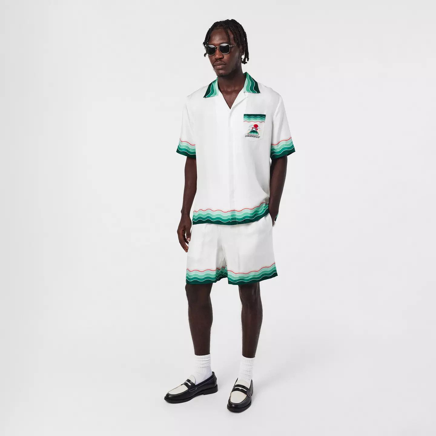 Casablanca o1g2r1mq0426 Mount Woven Tracksuit Shorts in Multicolor Size US 36 / EU 52 - 6 Thumbnail