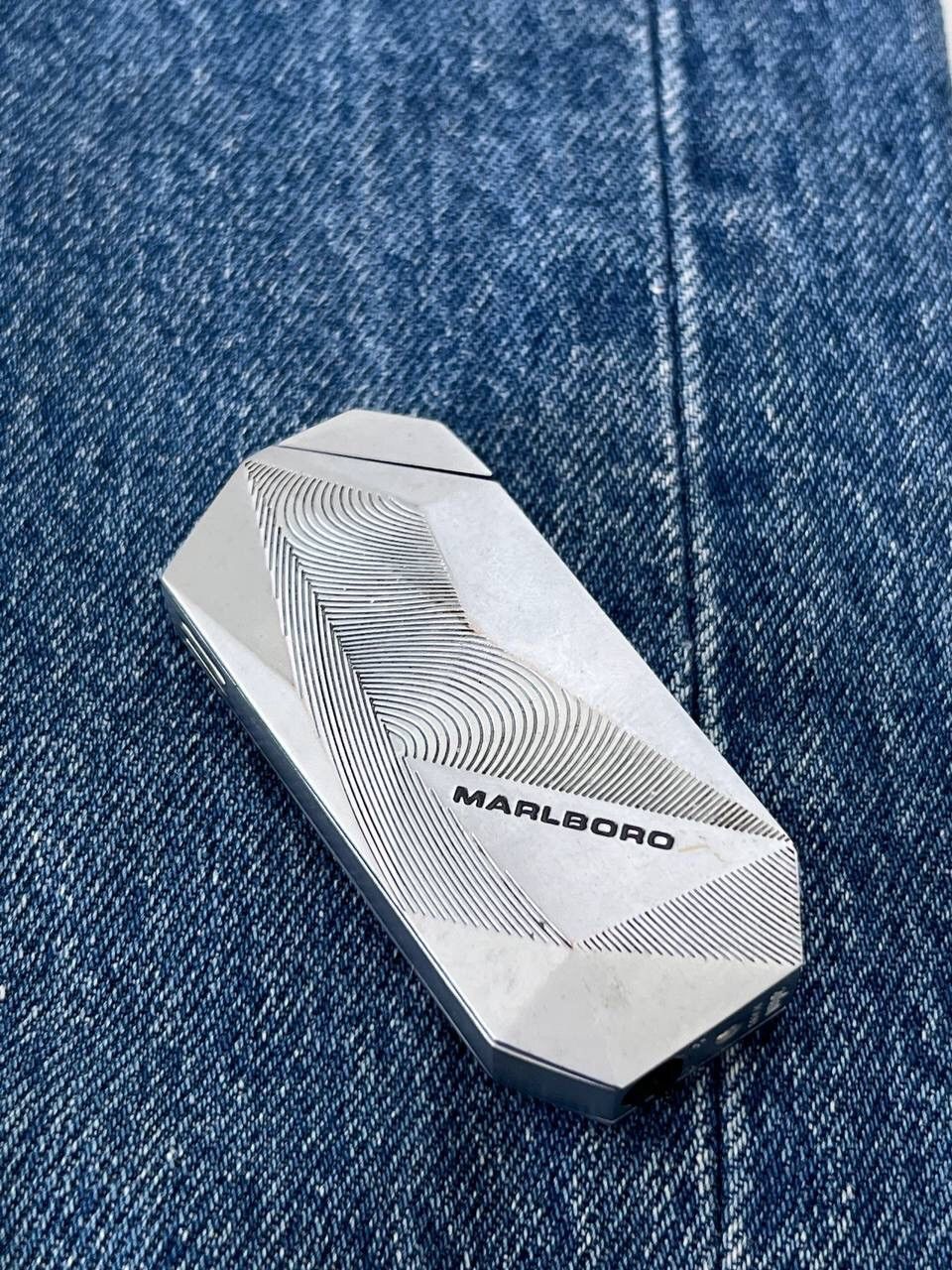 Marlboro Y2K ELEGANCE MARLBORO GEOMETRIC METAL PUNK ROCK LIGHTER Size ONE SIZE - 2 Thumbnail