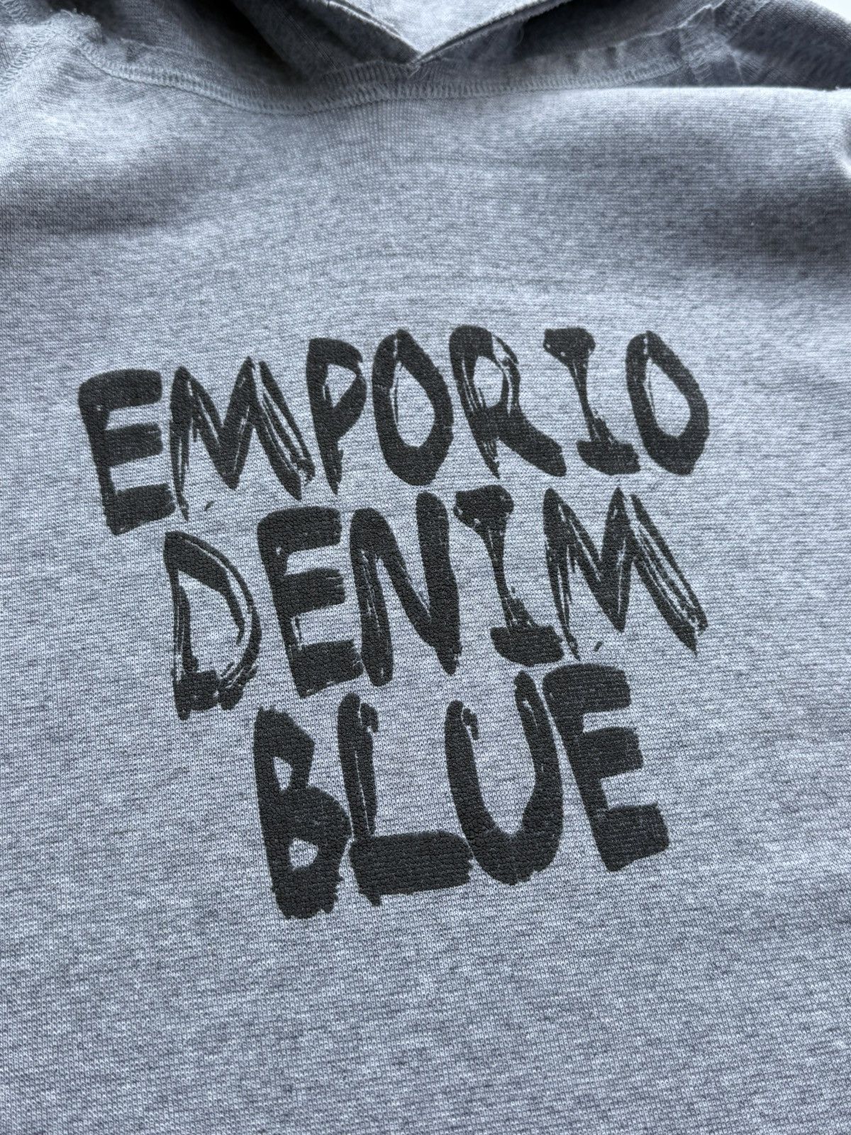 Emporio Armani 2000s Emporio Armani Distressed Hoodie Size US L / EU 52-54 / 3 - 6 Thumbnail