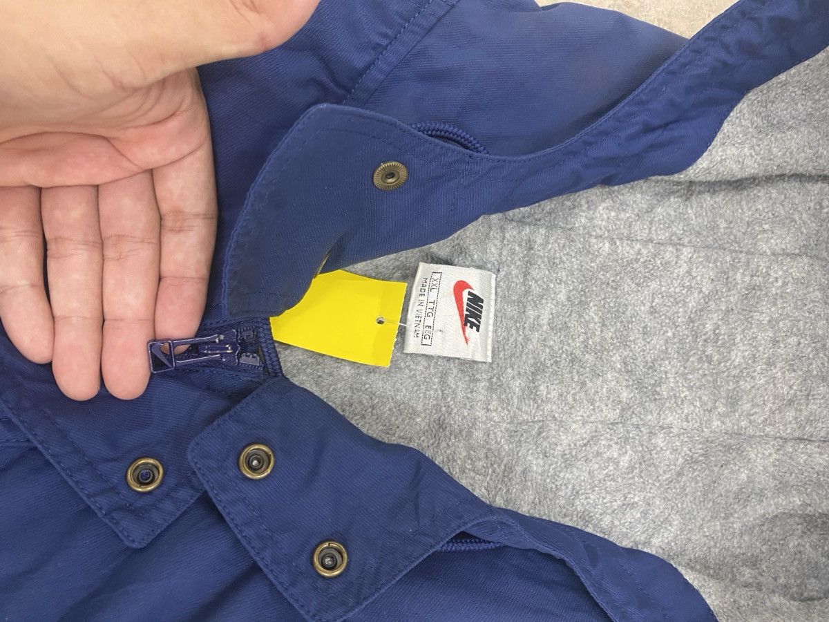 Nike VINTAGE 90s NIKE BIG SWOOSH BACKHIT WINDBREAKER JACKET BLUE Size US XXL / EU 58 / 5 - 10 Thumbnail