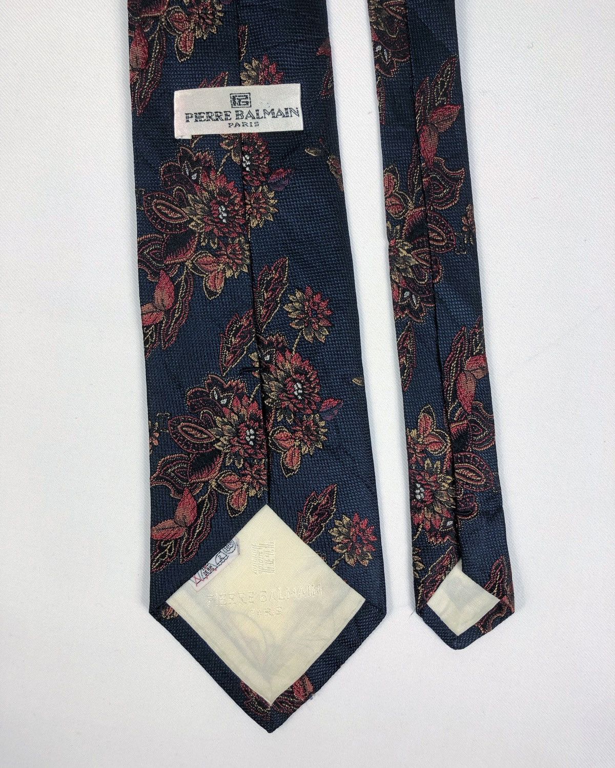 Pierre Balmain Rare Vintage Pierre Balmain Floral Silk Tie Size ONE SIZE - 5 Thumbnail