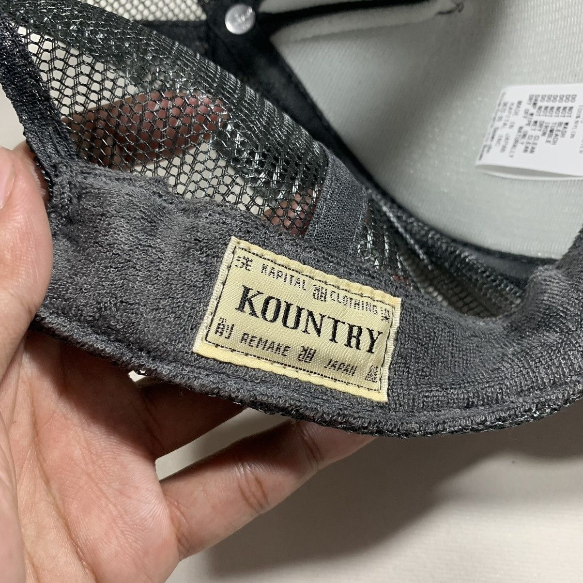 KAPITAL KOUNTRY PEARL CLUTCHER TRUCKER CAP GREY