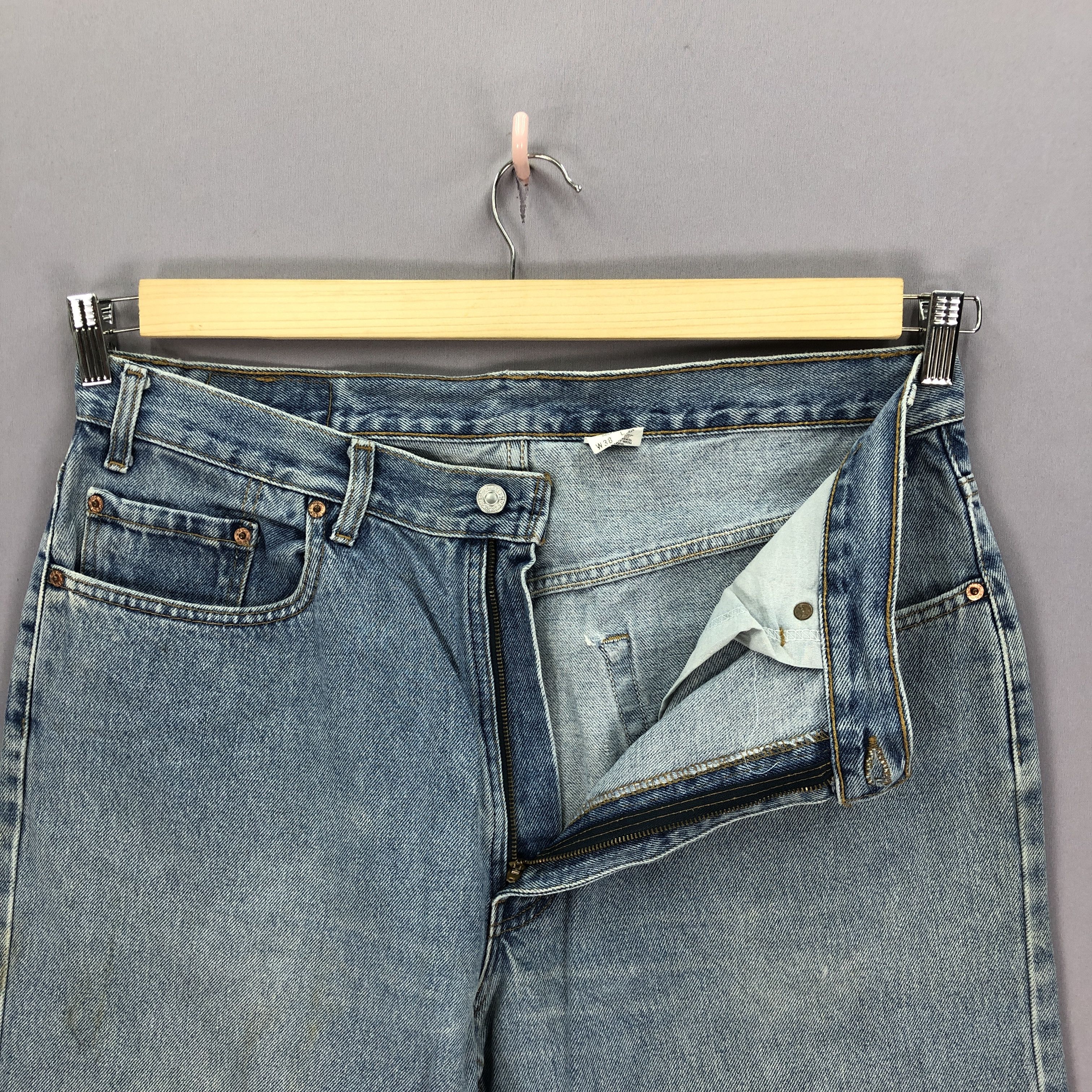 Levi's Vintage Baggy Levis 550 Jeans Levis Stone Wash Faded Denim Size US 36 / EU 52 - 5 Thumbnail