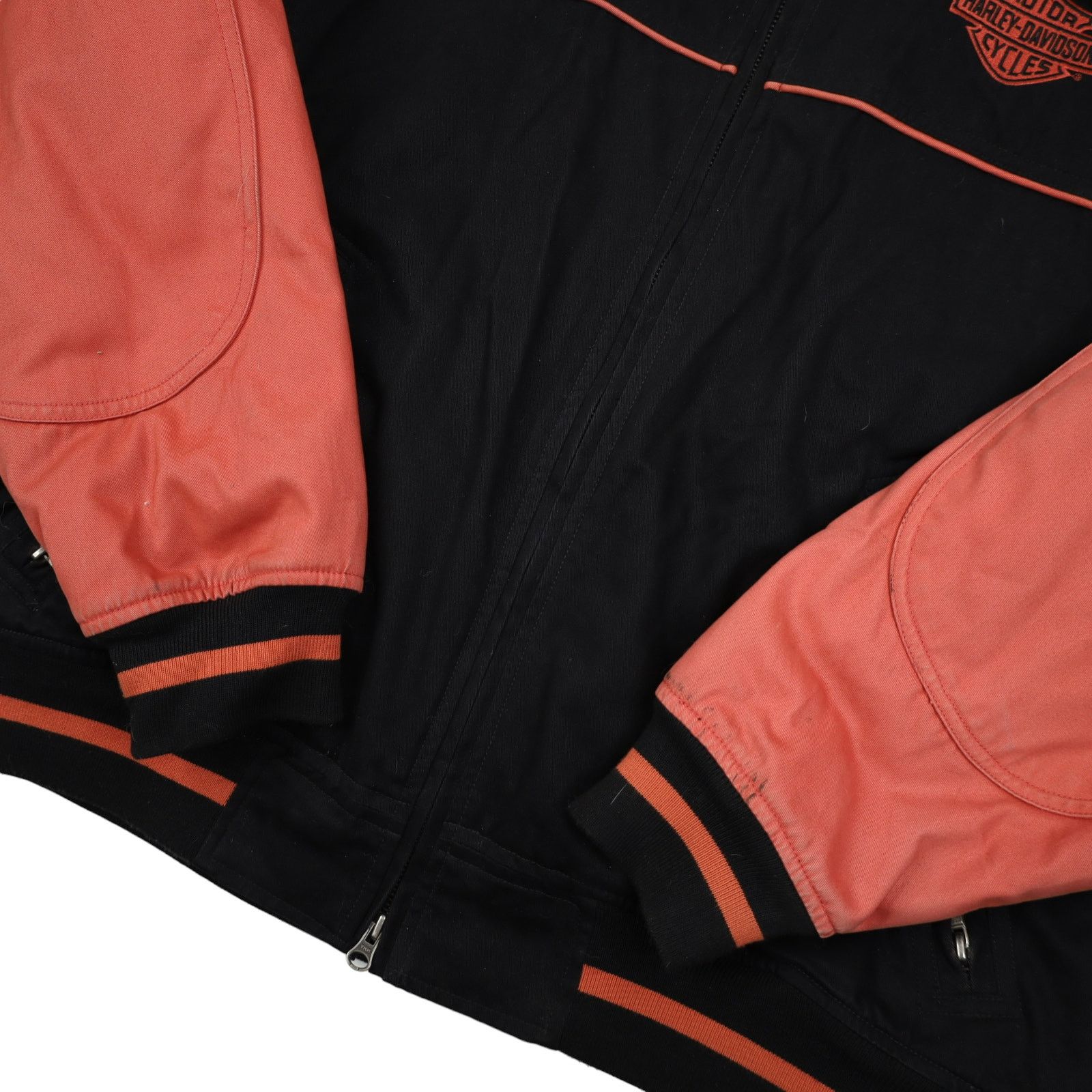 Harley Davidson × Vintage Vintage Harley Davidson Spellout Quilted Bomber Jacket Size US XL / EU 56 / 4 - 4 Thumbnail