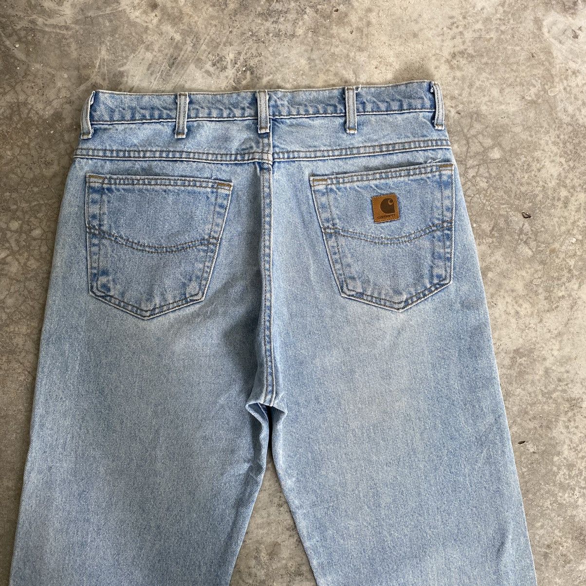Carhartt Vintage Carhartt Relaxed Fit Pale Blue Denim Jeans Size US 34 / EU 50 - 17 Thumbnail