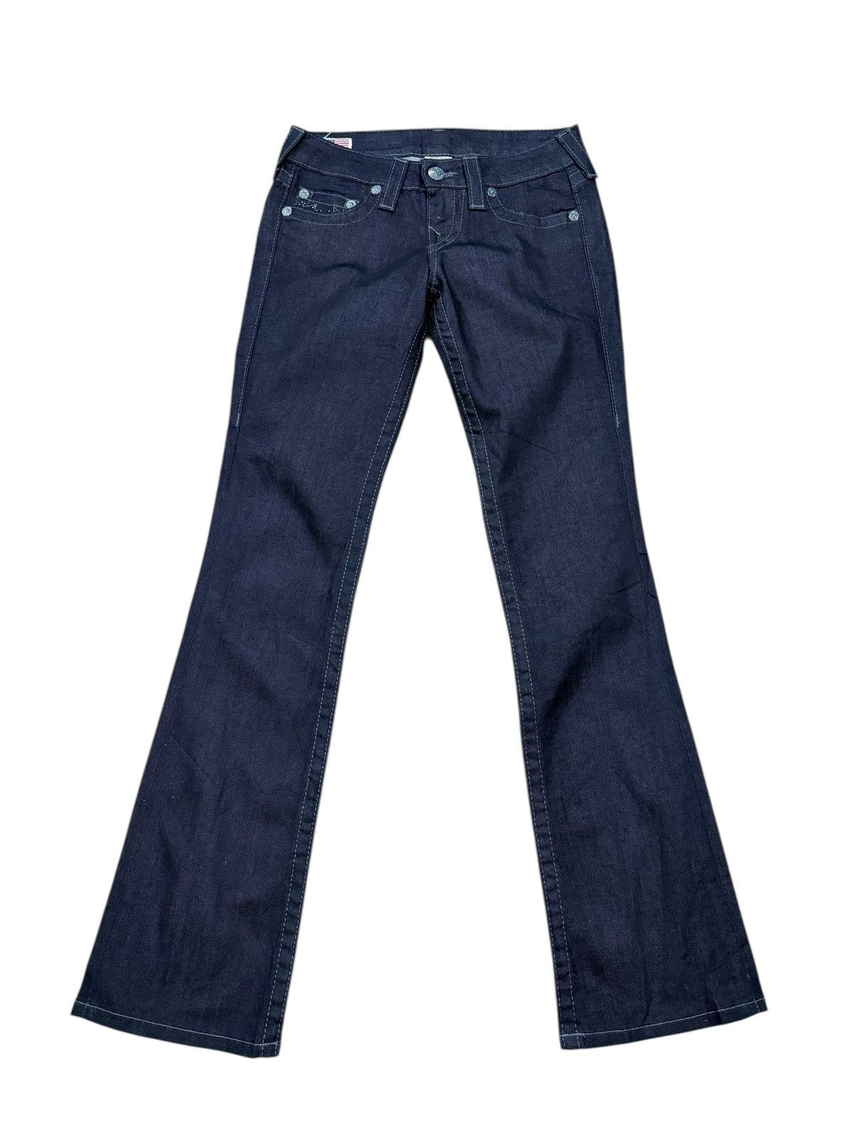 True Religion TRUE RELIGION WORLD TOUR LOW RISE BOT CUT JEANS Size 27" / US 4 / IT 40 - 3 Thumbnail