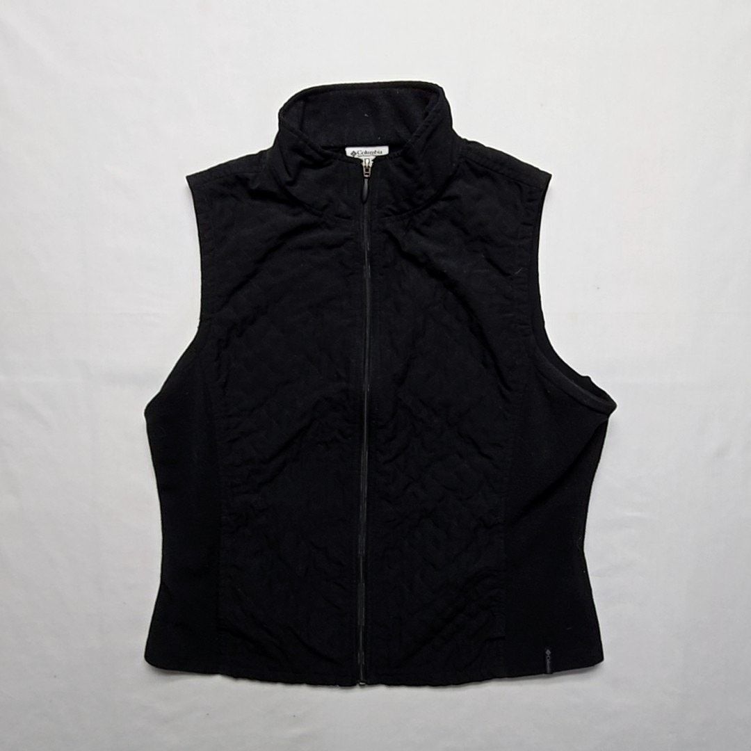 Columbia Columbia Women's Quilted Vest Black Outdoor Fleece Zip Up S Size S / US 4 / IT 40 - 1 Thumbnail