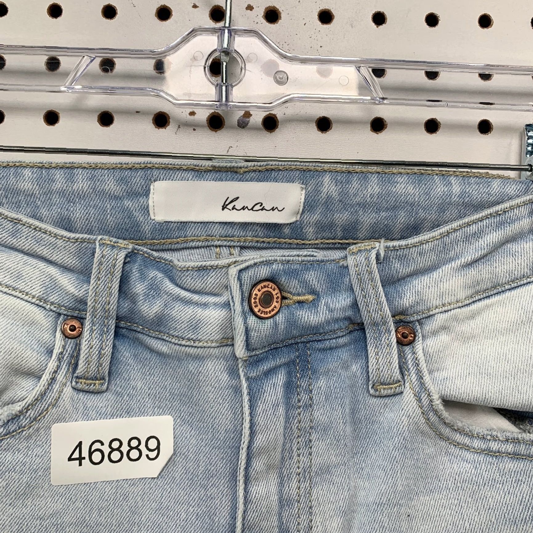 Vintage KanCan Denim Jeans Womens 28x25.5 Tag 7/27 Medium High Rise Bootcut Denim Jeans Blue 5-Pocket Design Womens Jeans Bootcut 28x25.5 Mens? Size 28" / US 6 / IT 42 - 5 Thumbnail