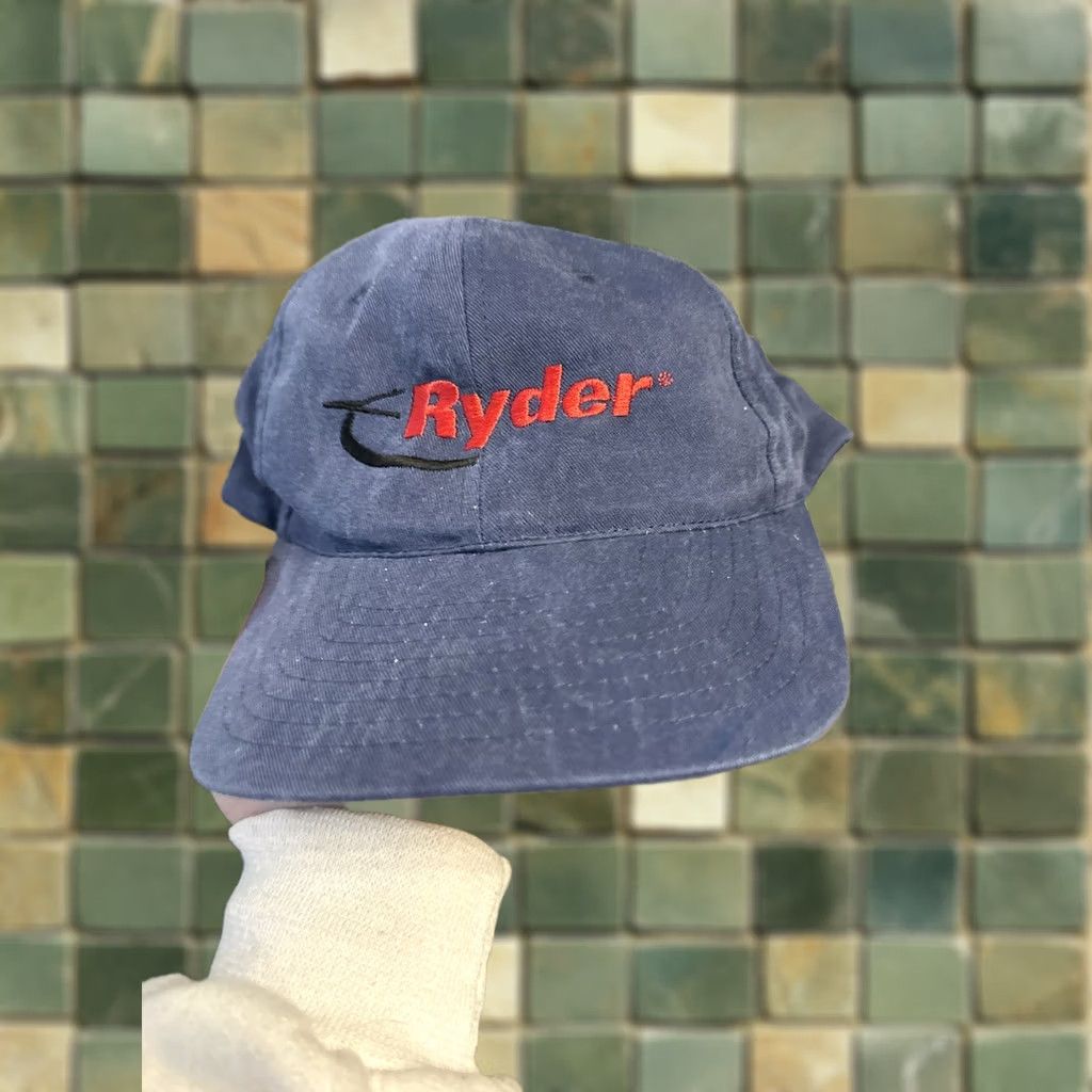 Vintage VINTAGE Headshot Ryder Strap back Adjustable Hat Baseball Cap Corduroy Blue Men Adjustable Cap Size ONE SIZE - 1 Thumbnail