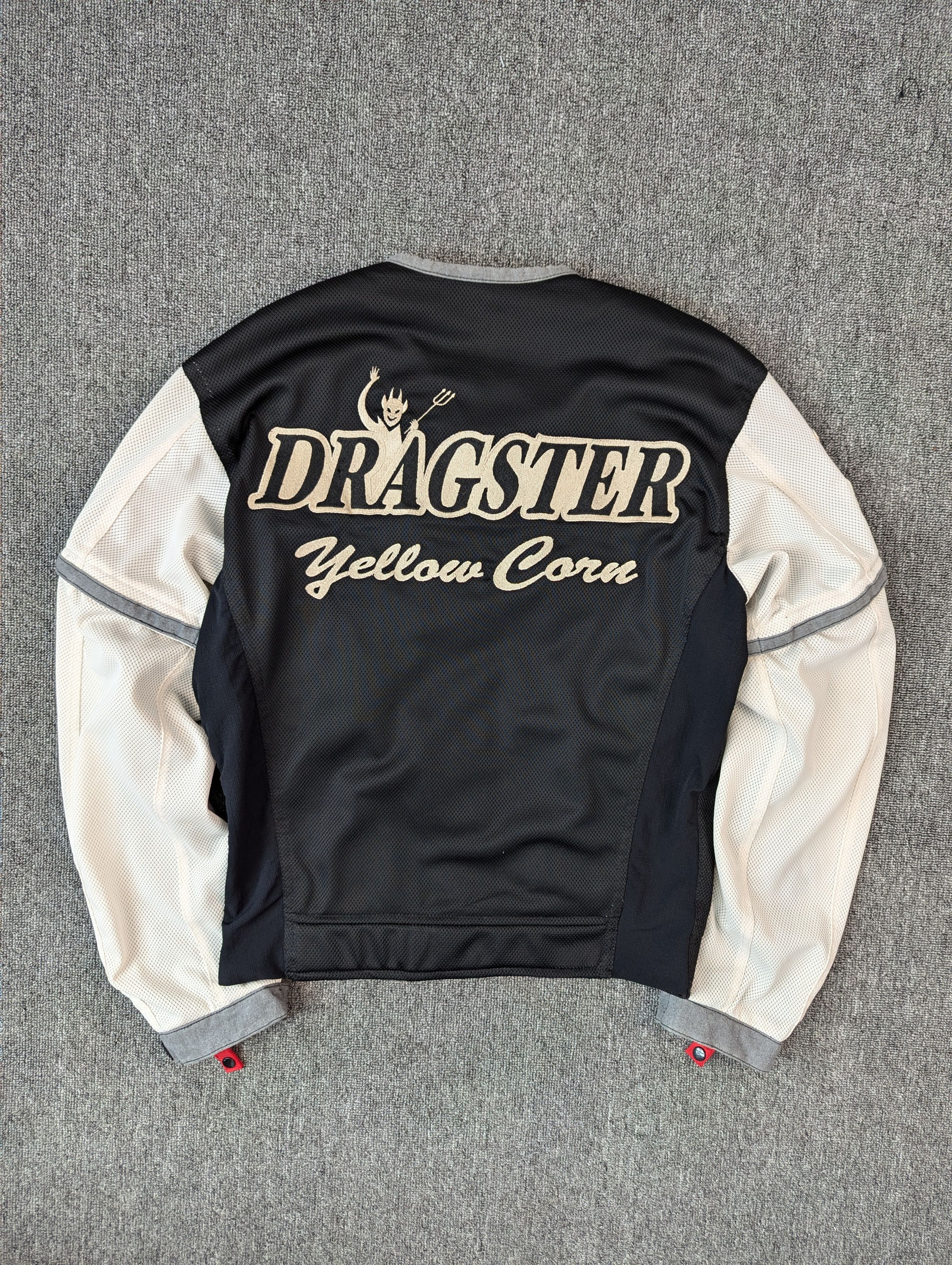 YELLOW CORN Vintage 90s Yellow Corn Dragster Bikers Jacket Size US L / EU 52-54 / 3 - 8 Thumbnail