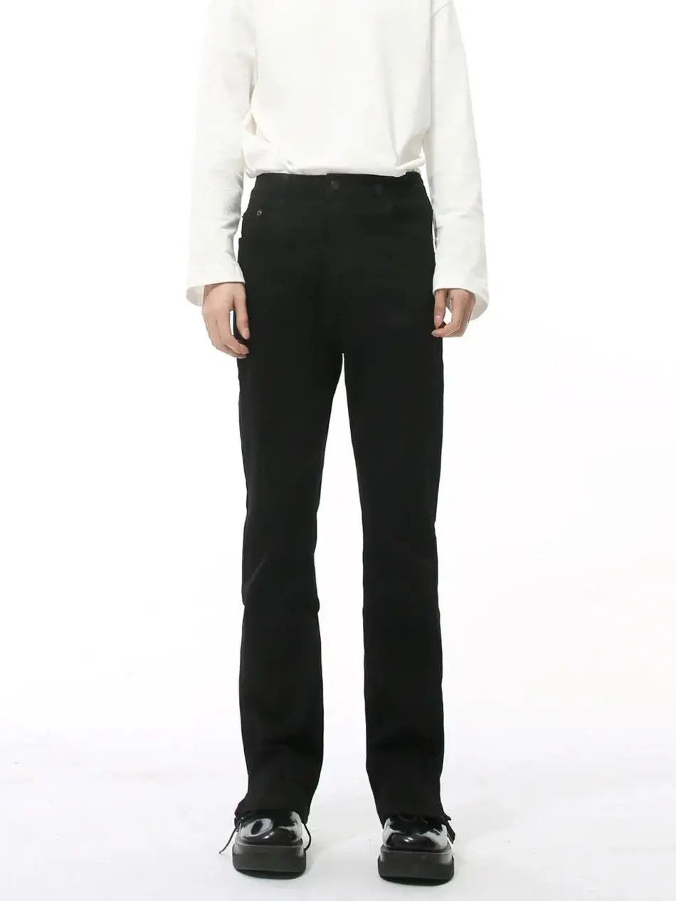 Japanese Brand Retro loose zipper micro flared jeans Size US 32 / EU 48 - 4 Thumbnail