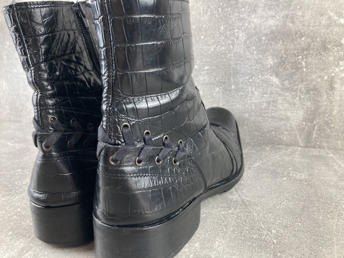 Genuine Leather Avant Garde crocodile leather guidi CDG style boots Size US 11 / EU 44 - 7 Thumbnail