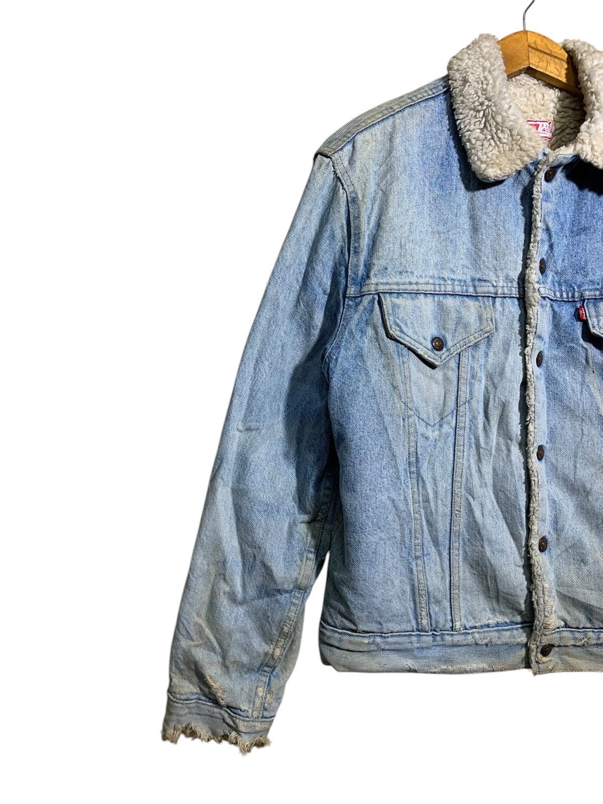 Levi's 🔥VTG LEVIS 80s SHERPA DENIM JACKETS TYPE 3 Size US M / EU 48-50 / 2 - 2 Thumbnail