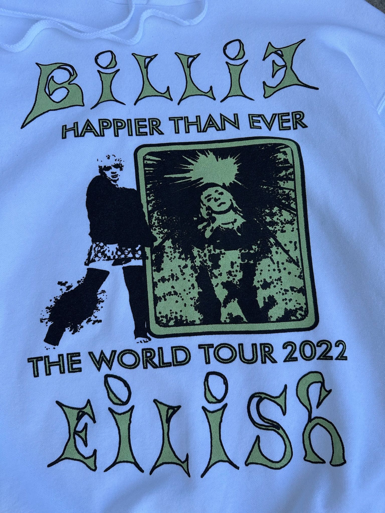 Billie Eilish Billie Eilish Hoodie - Happier Than Ever Tour 2022 Size US L / EU 52-54 / 3 - 6 Thumbnail