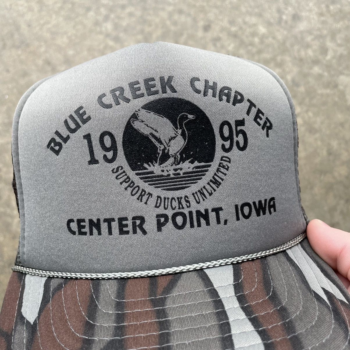 Vintage Vintage Camo Trucker Hat Ducks Unlimited Mesh Snapback 90s Size ONE SIZE - 3 Thumbnail