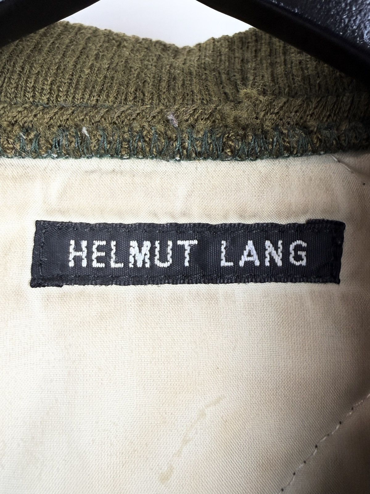 Helmut Lang AW96 Helmut Lang Mainline Quilted Bomber Jacket Olive Size US S / EU 44-46 / 1 - 9 Thumbnail