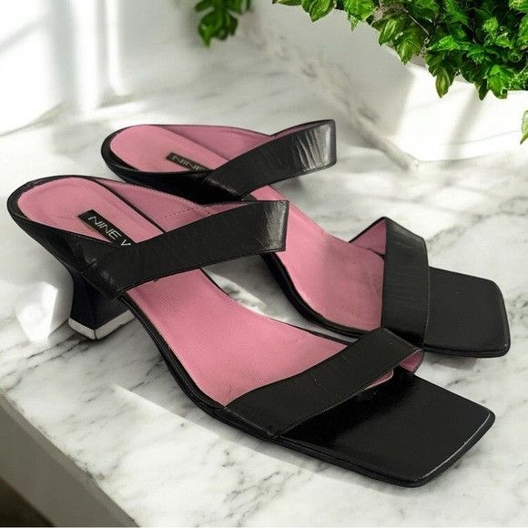 Nine West Vintage 90’s Nine West Black and Pink Women's Heels Size US 8.5 / IT 38.5 - 1 Thumbnail