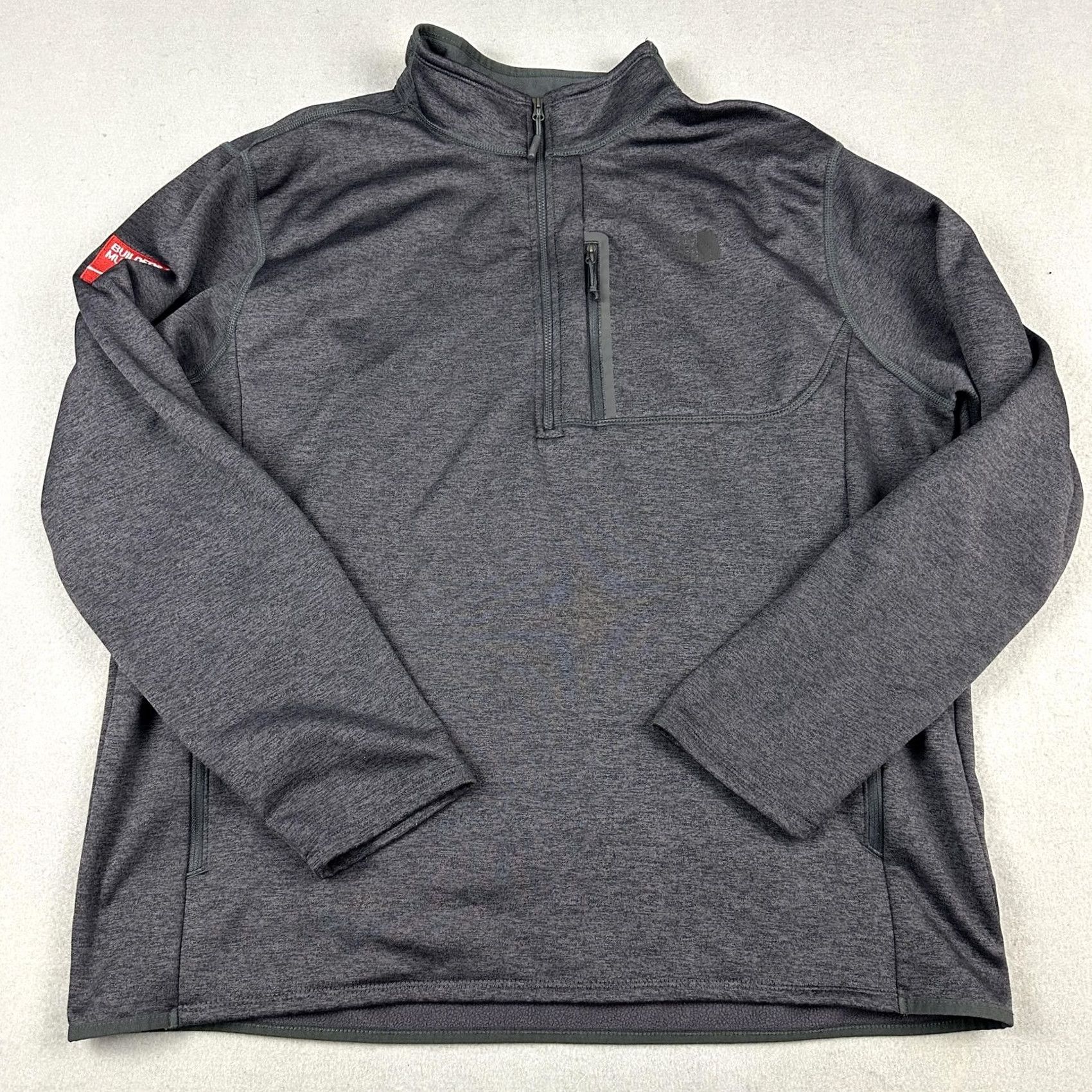 The North Face The North Face Sweater Men 2XL Gray 1/4 Zip Pullover Zip Pocket Outdoor Size US XXL / EU 58 / 5 - 2 Thumbnail