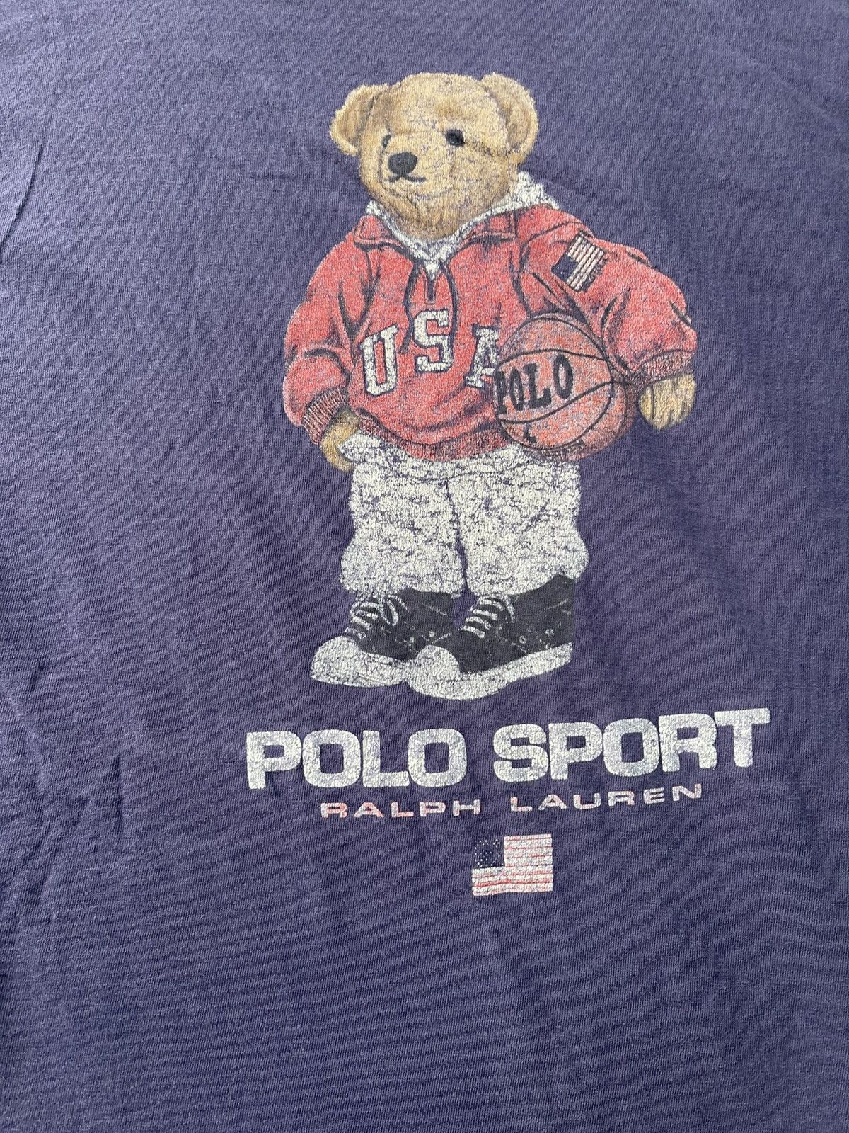 Polo Ralph Lauren VINTAGE DISTRESSED POLO BEAR RALPH LAUREN TEE VERY RARE Size US XL / EU 56 / 4 - 3 Thumbnail