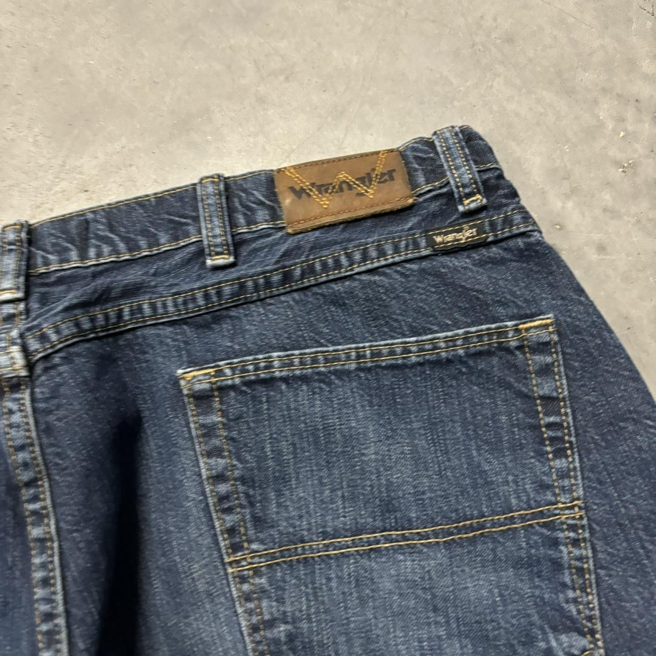 Japanese Brand × Vintage Crazy Vintage Y2K/2000s Baggy Grunge Dark Wash Skater Denim Jeans! Size US 34 / EU 50 - 7 Thumbnail