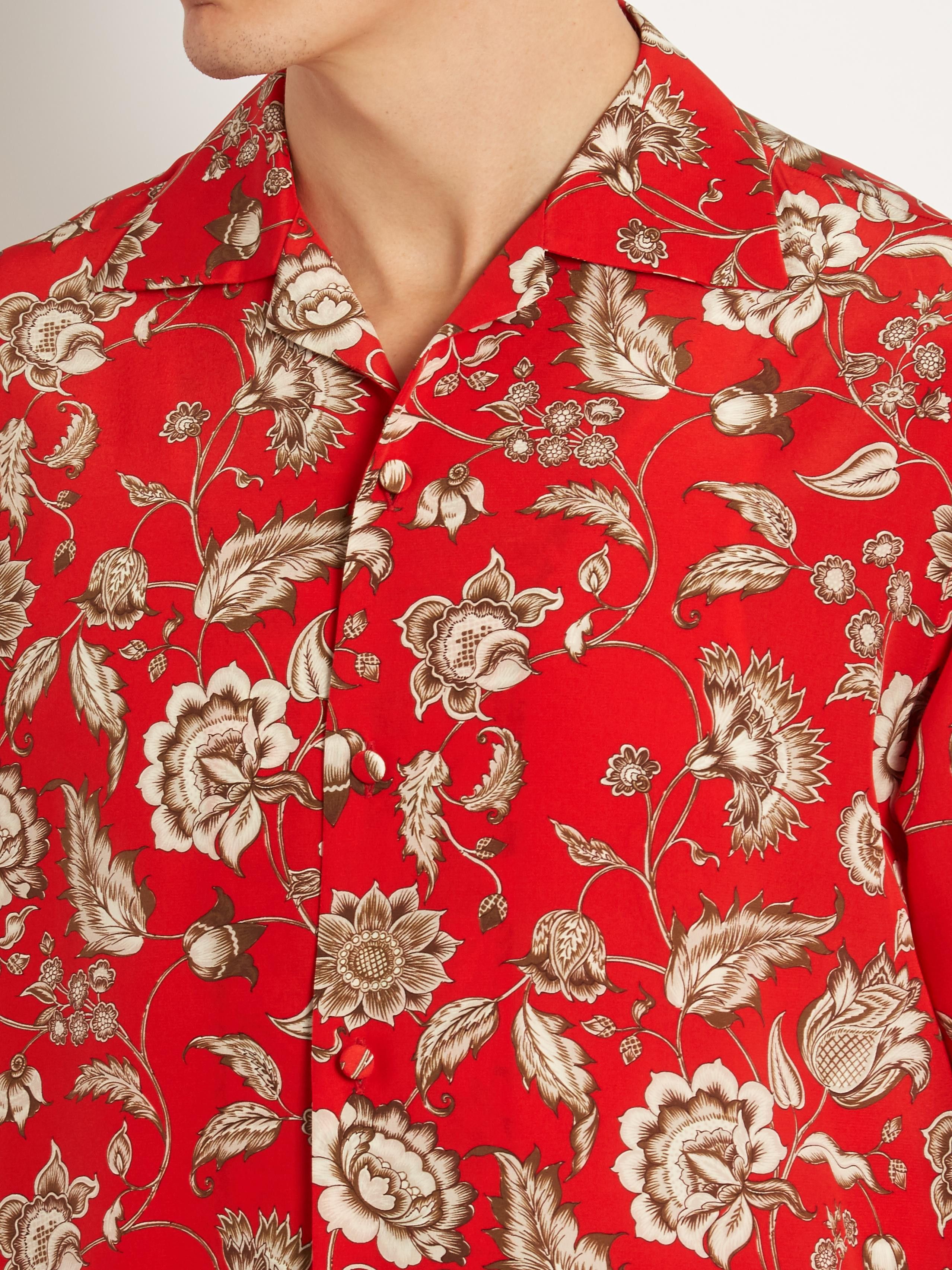 Gucci FREE SHIPPING!! - Silk floral shirt Size US XL / EU 56 / 4 - 3 Thumbnail
