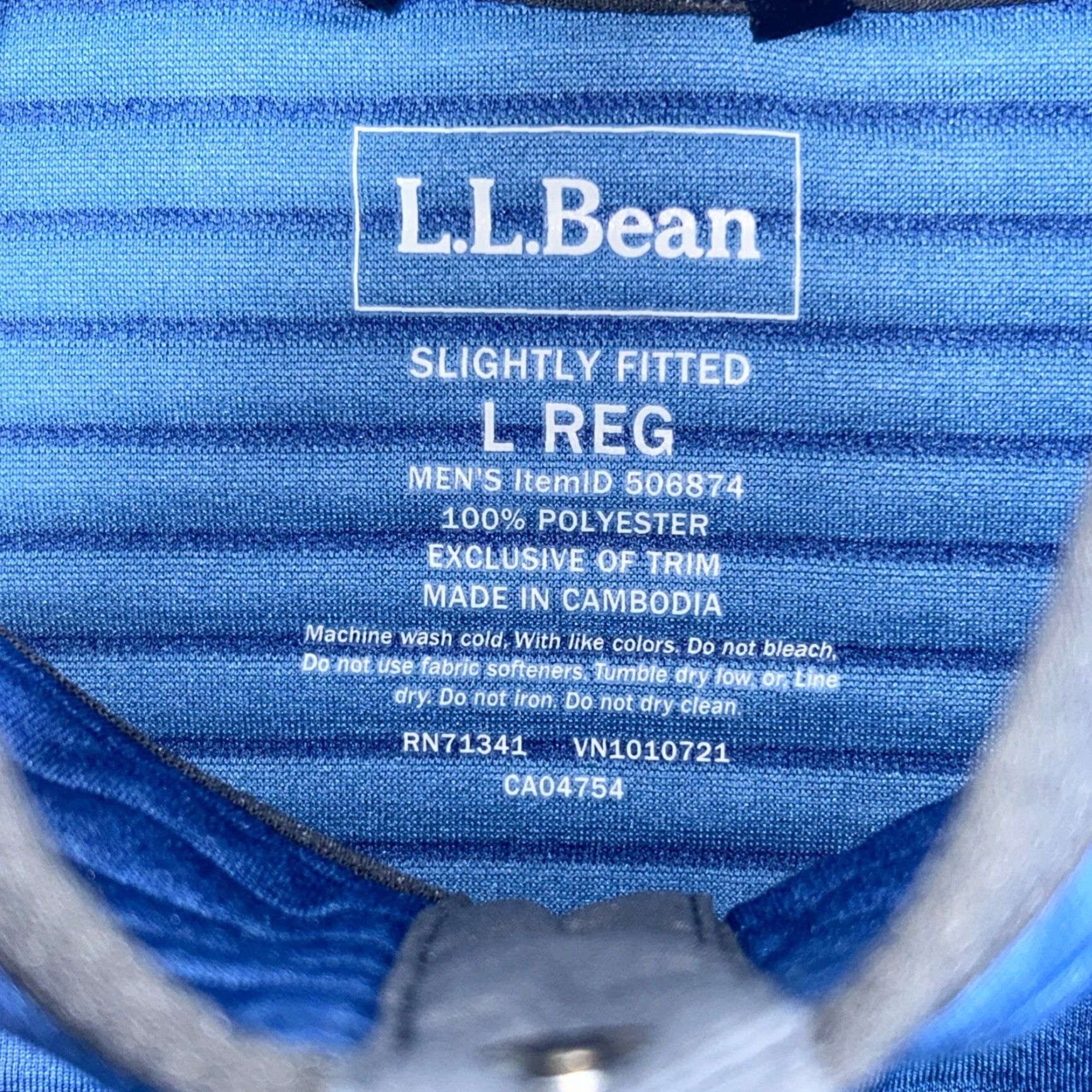 Vintage VINTAGE LL Bean Airlight Jacket Mens L Reg Snap T Ribbed Pullover Slightly Fitted Size US L / EU 52-54 / 3 - 4 Thumbnail