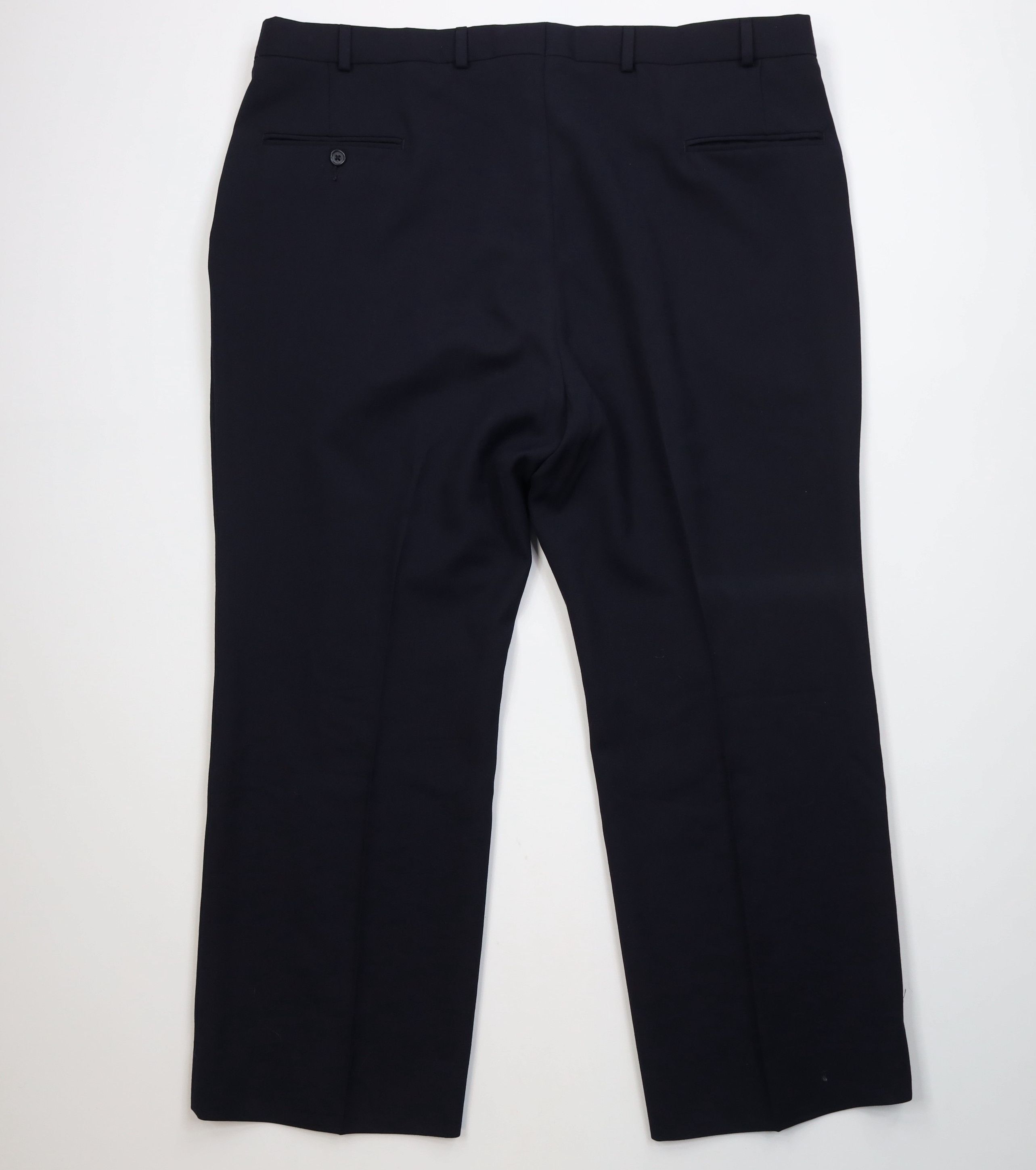 Vintage Vintage 70s Streetwear Knit Wide Leg Chino Pants Navy Blue Size US 42 / EU 58 - 9 Thumbnail
