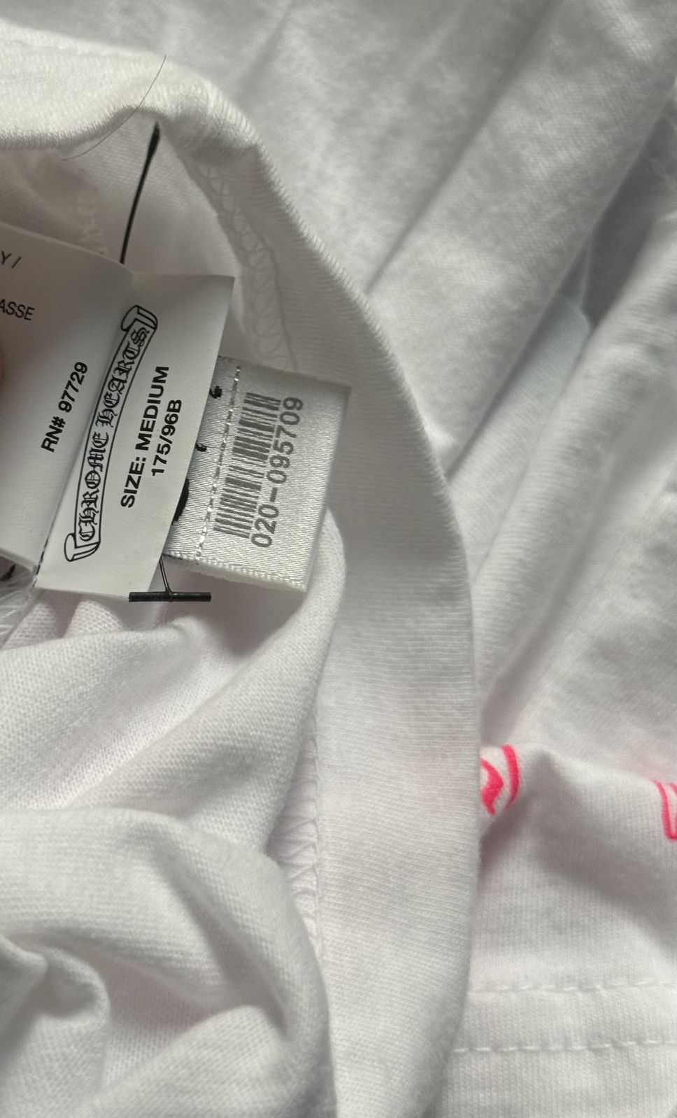 Chrome Hearts Chrome Hearts x Foti Logo Long Sleeve Tee Shirt White Pink Size US M / EU 48-50 / 2 - 4 Thumbnail